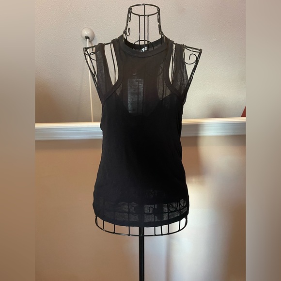 SemiSheer Zara Black Layered Top - Picture 1 of 3